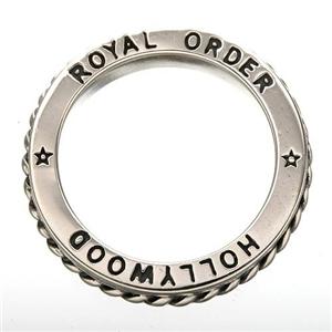 ROYAL ORDER 【HOLLYWOOD】ROMAN SPACER リング　SR137 サービスチェーン付き 5.5（約10号）