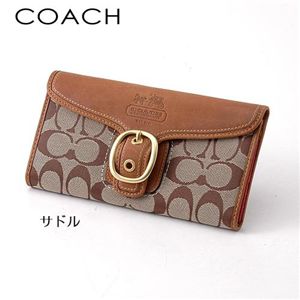 COACH（コーチ）　長財布　ブリーカー シグネチャー スリム エンベロープ　40892 サドル