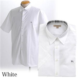 BURBERRY（バーバリー）　メンズ　半袖シャツ　M15253　ホワイトM