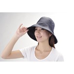 超軽量UVカット撥水帽子 ブラック