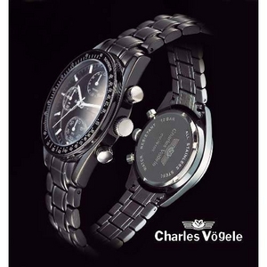Charles Vogele（シャルル・ホーゲル） メンズクロノグラフブレス 