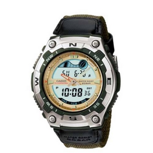 CASIO（カシオ） SPORTS GEAR（スポーツギア） AQW-100B-3AJF/EL・ブルーグリーン×モスグリーン