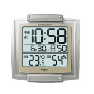 CASIO(カシオ) waveceptor 温度・湿度計付き電波壁掛け時計 ID-24J-8JF