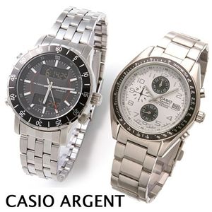 CASIO(カシオ) ARGENT ブレスウォッチ ARG-700D-1AJF/ブラック