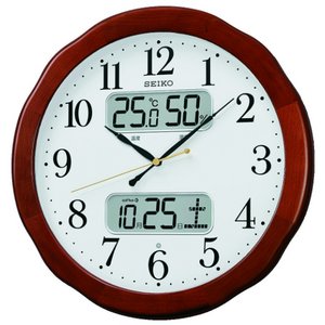 SEIKO CLOCK(セイコークロック) デジタル表示付き 電波掛け時計 KX369B