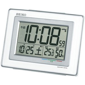 SEIKO CLOCK(セイコークロック) 快適度表示つき デジタル電波置き掛け時計 SQ686W