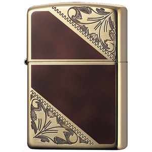 ジッポー(ZIPPO) ベネチアンデザイン 200W-BW3 ブラウン/ゴールド