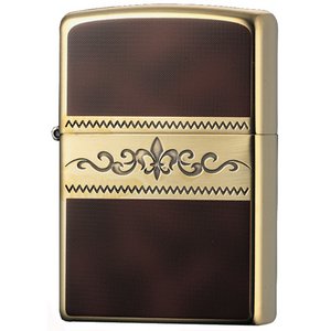 ジッポー(ZIPPO) LILY 200YB-BW2 ブラウン/ゴールド