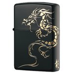 ジッポー(ZIPPO) DRAGON&TIGER ドラゴン 2BKG-DR ブラック/ゴールド
