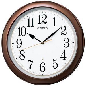 SEIKO CLOCK(セイコークロック) スタンダード 電波壁掛け時計 KX812B ブラウン