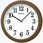 SEIKO CLOCK(セイコークロック) スタンダード 電波壁掛け時計 KX379B ブラウン 