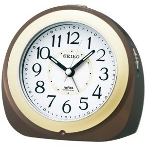 SEIKO CLOCK(セイコークロック) ライト付き　目覚まし時計KR331B ブラウン