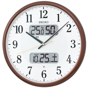 SEIKO CLOCK(セイコークロック) 電波掛時計 スタンダード(液晶表示付き) KX383B