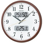 SEIKO CLOCK(セイコークロック) 電波掛時計 スタンダード(液晶表示付き) KX383B