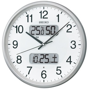 SEIKO CLOCK(セイコークロック) 電波掛時計 スタンダード(液晶表示付き) KX383S