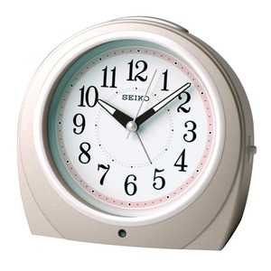 SEIKO CLOCK(セイコークロック) 目覚まし時計 自動点灯タイプ KR888P 薄ピンク