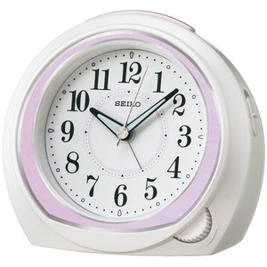 SEIKO CLOCK(セイコークロック) 目覚まし時計 スタンダード KR890P 薄ピンク