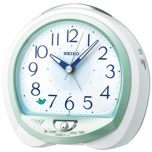 SEIKO CLOCK(セイコークロック) 目覚まし時計 ネイチャーサウンド音源 QM745M グリーン