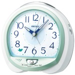 SEIKO CLOCK(セイコークロック) 目覚まし時計 ネイチャーサウンド音源 QM745M グリーン