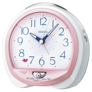 SEIKO CLOCK(セイコークロック) 目覚まし時計 ネイチャーサウンド音源 QM745P ピンク