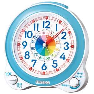 SEIKO CLOCK(セイコークロック) 目覚まし時計 知育時計 KR887L 薄ブルー