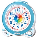 SEIKO CLOCK(セイコークロック) 目覚まし時計 知育時計 KR887L 薄ブルー