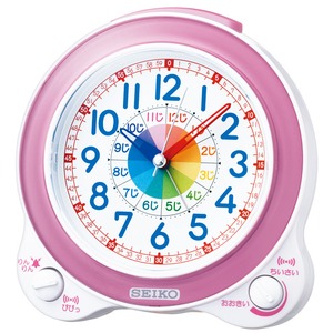 SEIKO CLOCK(セイコークロック) 目覚まし時計 知育時計 KR887P 薄ピンク