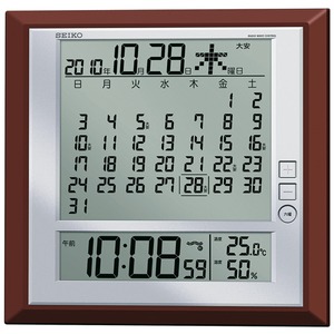 SEIKO CLOCK(セイコークロック) 電波デジタル時計 マンスリーカレンダー付き SQ421B