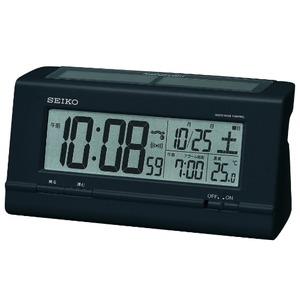SEIKO CLOCK(セイコークロック) 電波デジタル時計 ハイブリッドソーラー SQ766K ブラック