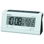 SEIKO CLOCK(セイコークロック) 電波デジタル時計 ハイブリッドソーラー SQ766W ホワイト