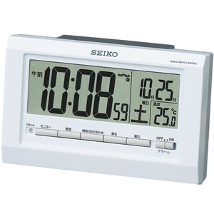 SEIKO CLOCK(セイコークロック) 電波デジタル時計 ライト付き(アラーム連動) SQ755W