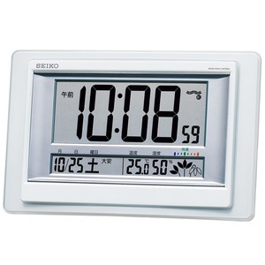 SEIKO CLOCK(セイコークロック) 電波デジタル時計 快適度表示付き SQ432W
