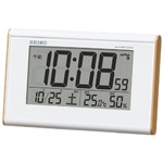 SEIKO CLOCK(セイコークロック) 電波デジタル時計 温度・温度表示付き SQ771B