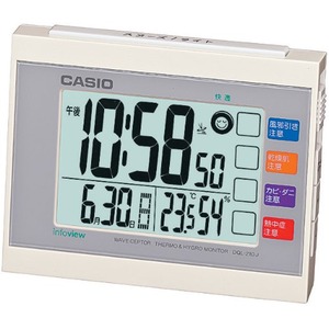 CASIO（カシオ） デスクトップクロック 生活環境お知らせクロック DQL-210J-7JF　ホワイト