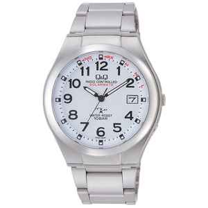 CITIZEN WATCH（シチズン時計） Q&Q ソーラー電源機能搭載 アナログ電波時計 HG12-204