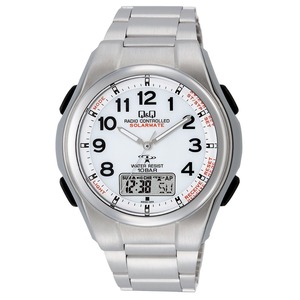 CITIZEN WATCH（シチズン時計） Q&Q ソーラー電源機能搭載 世界5局対応コンビネーション電波時計 MD02-204