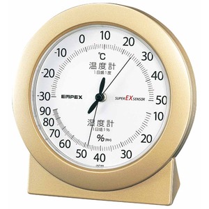 EMPEX（エンペックス） スーパーEX高品質温・湿度計 EX-2768 シャンパンゴールド