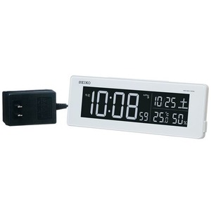 SEIKO CLOCK(セイコークロック) 電波デジタル時計 交流式デジタル目覚まし DL205W