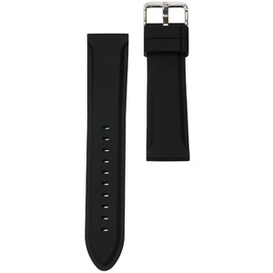 Crepha（クレファー）　シリコン時計バンド Si-16 24mm ブラック