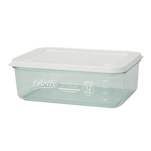 halo+ トライタン クリアコンテナ 1500mL ブルー 【2個セット】