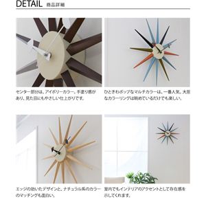 GEORGE NELSON SUNBURST CLOCK W[WEl\To[XgNbNiNTj i`摜R