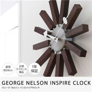 GEORGE NELSON INSPIRE CLOCK ジョージ・ネルソン インスパイアクロック ウォールナット