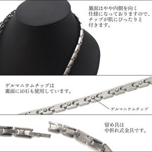 高純度ゲルマニウム10粒入りネックレス ツヤ有