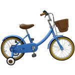 子供用16インチ自転車 /補助輪付き ブルー