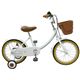 子供用補助輪つき自転車 /16インチ ホワイト 練習用器具つき