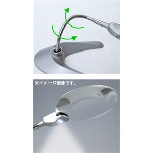 LEDライト付きスタンドルーペ