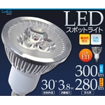 LED電球 E11型 3Wスポットライト 白色 30W相当【10個セット】