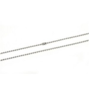 【20本組】ステンレス製ネックレス　ボールチェーン幅2mm/全長50cm