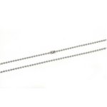 【20本組】ステンレス製ネックレス　ボールチェーン幅2mm/全長50cm