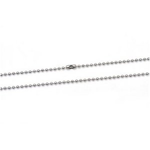 【10本組】ステンレス製ネックレス　ボールチェーン幅2.4mm/全長70cm